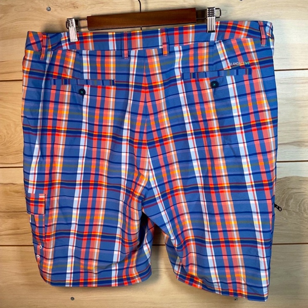 Tommy Bahama 42x11 Plaid Stretch Poly Performance Board Shorts